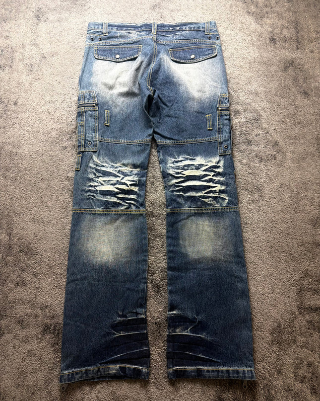 LOWBOX "MULTI-POCKET CARGO" DENIM