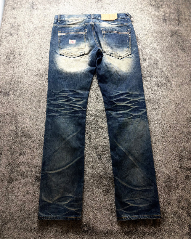 BILLVAN "DISTRESSED INDIGO" DENIM