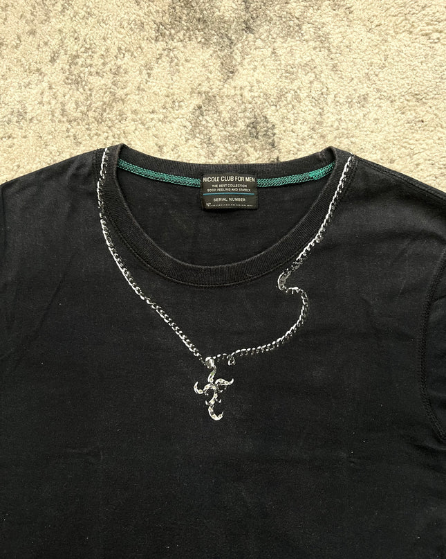 NICOLE CLUB GRAPHIC NECKLACE TEE