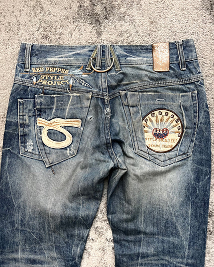 RED PEPPER "REBEL SCRIPT" DENIM
