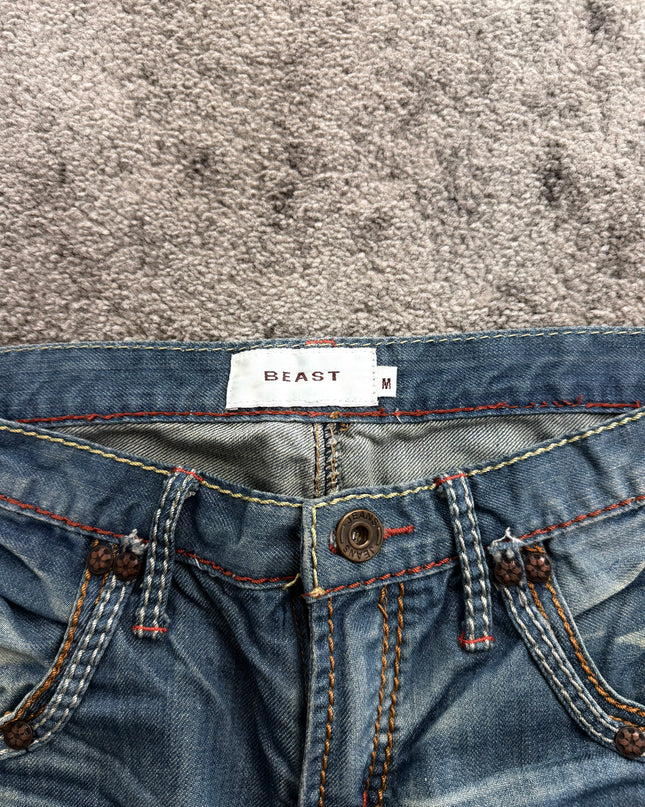 BEAST "CRIMSON STITCH" DENIM (S-M)