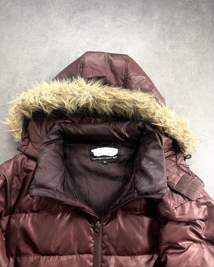 REALCONTENTS "BURGUNDY HAZE" PUFFER (M)
