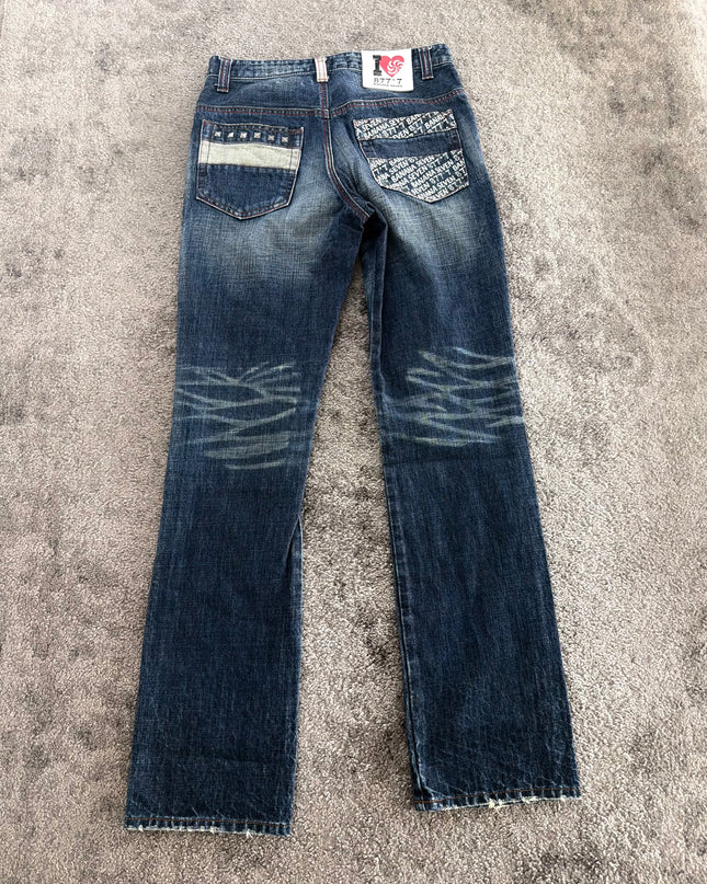 BANANA SEVEN "SCRIPT FADE" DENIM (S)