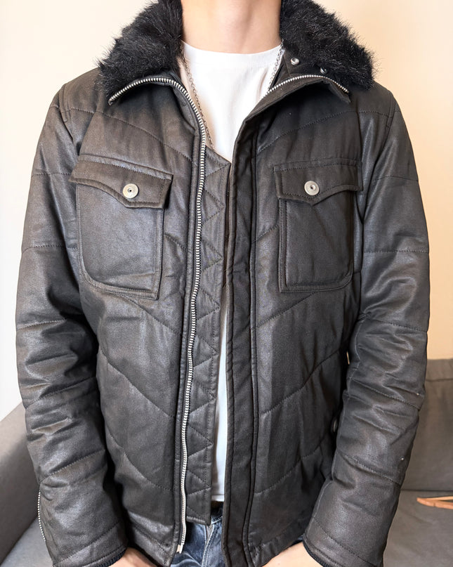 ABAHOUSE "NIGHTFALL BIKER" PUFFER