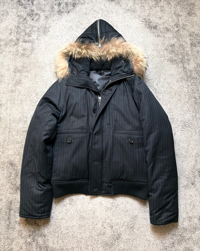 GREEN LABEL "PINSTRIPE AVIATOR" PUFFER