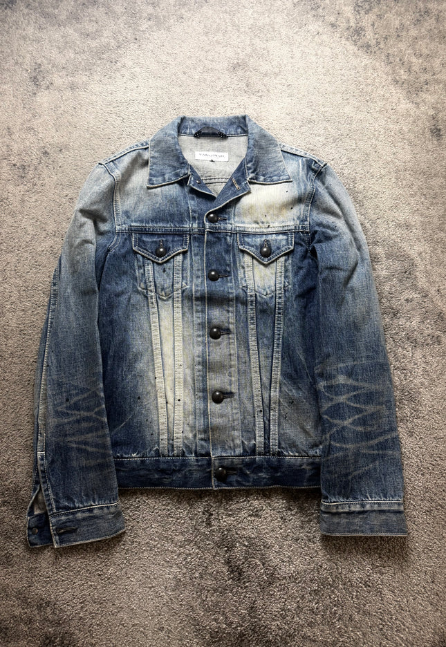 VANQUISH "BLEACHED INDIGO" DENIM JACKET (S-M)
