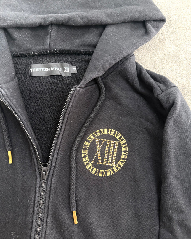 THIRTEEN JAPAN "MIDNIGHT XIII" ZIP HOODIE (S-M)