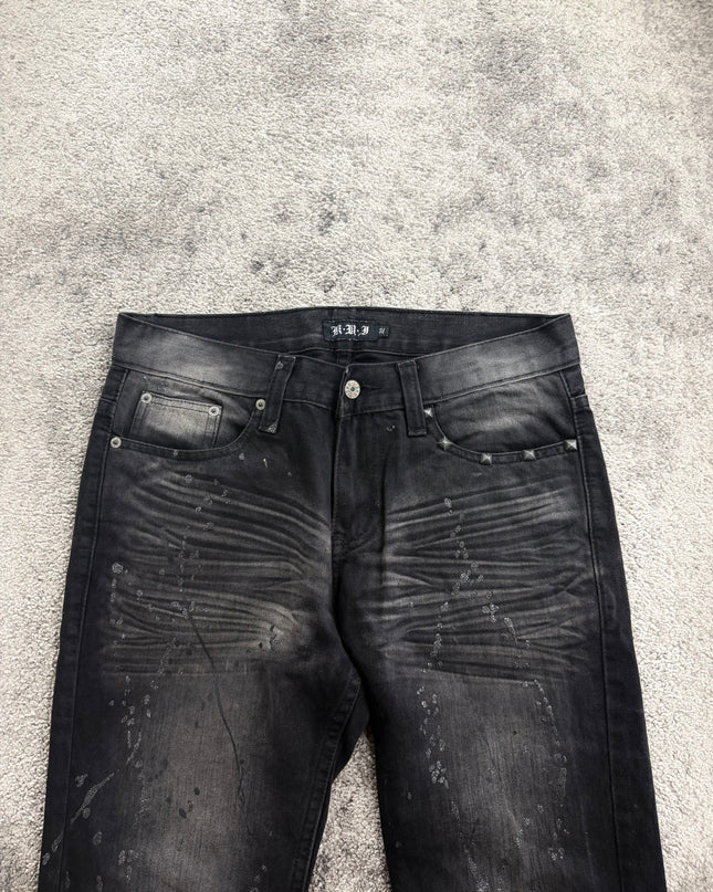 K.U.I "MIDNIGHT SPLATTER" DENIM (S-M)
