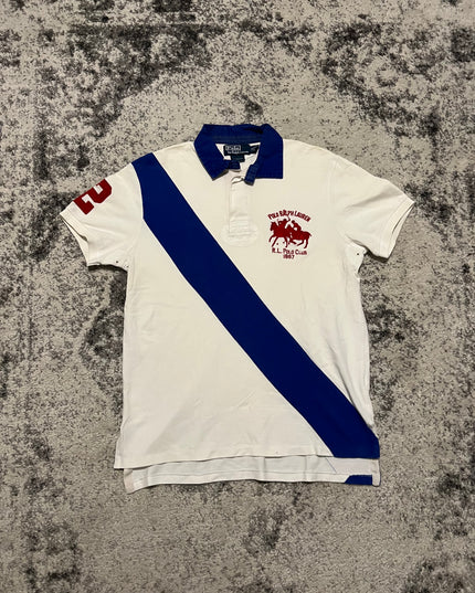 Ralph Lauren Polo Shirt White Blue