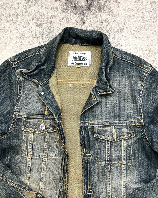 JACKROSE HEAVY WASH DENIM JACKET 