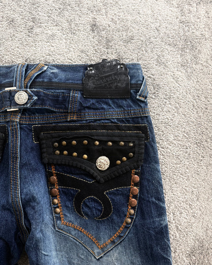 RED PEPPER "STUDDED LOGO" DENIM (M)