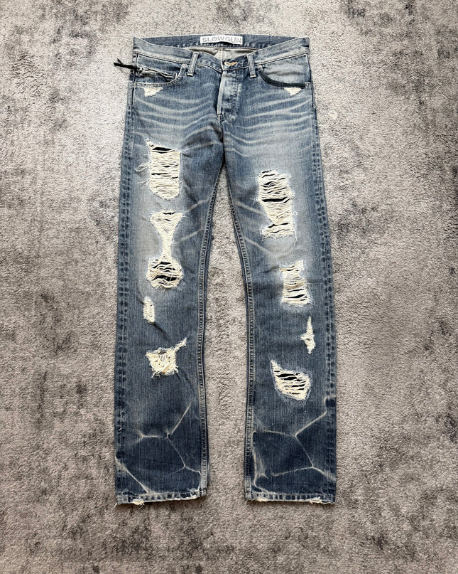 SLOWGUN "SHATTERED LOVERS" DENIM