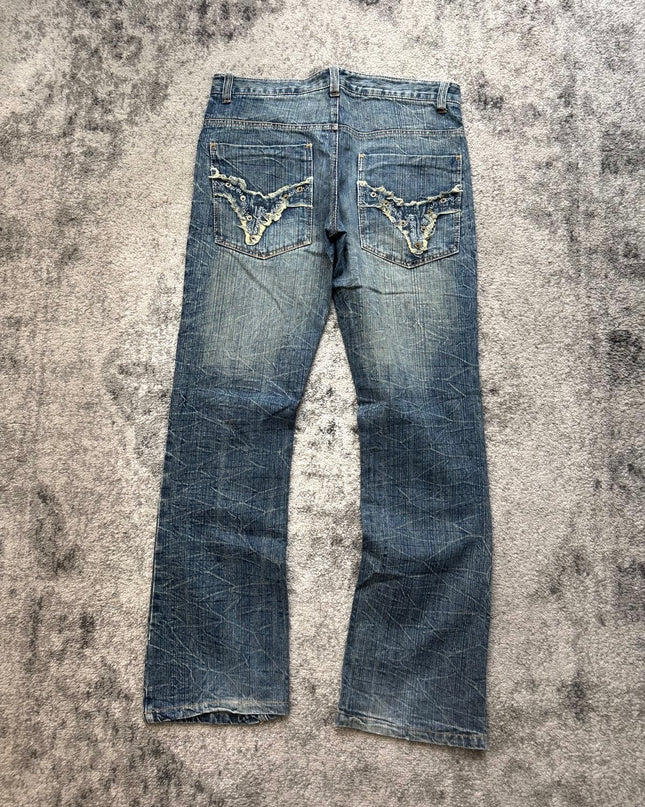 889194 "CRACKED HORIZON" DENIM