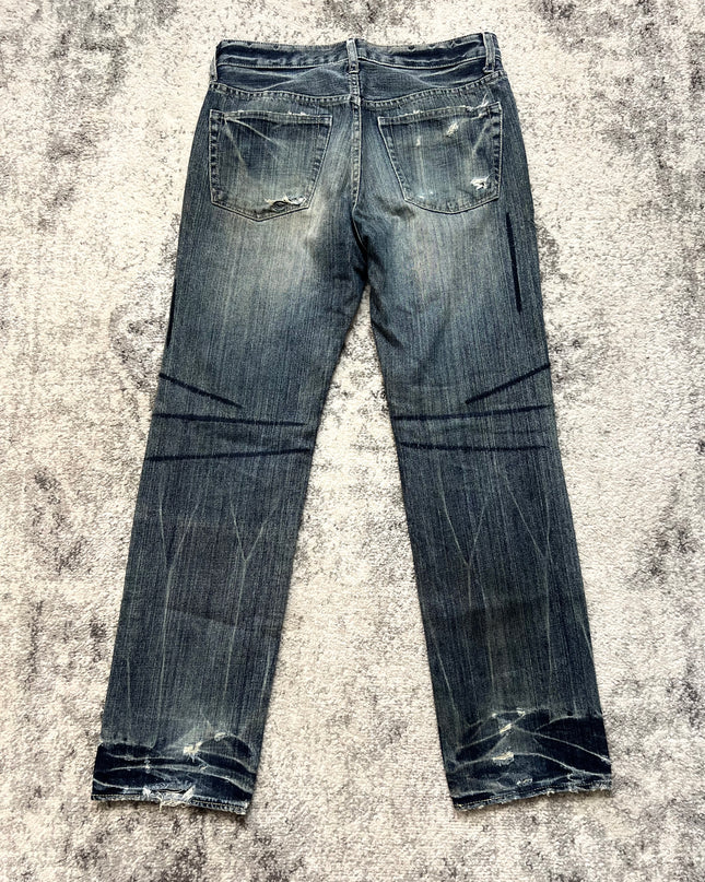 TAKEO KIKUCHI SCRATCH DENIM 