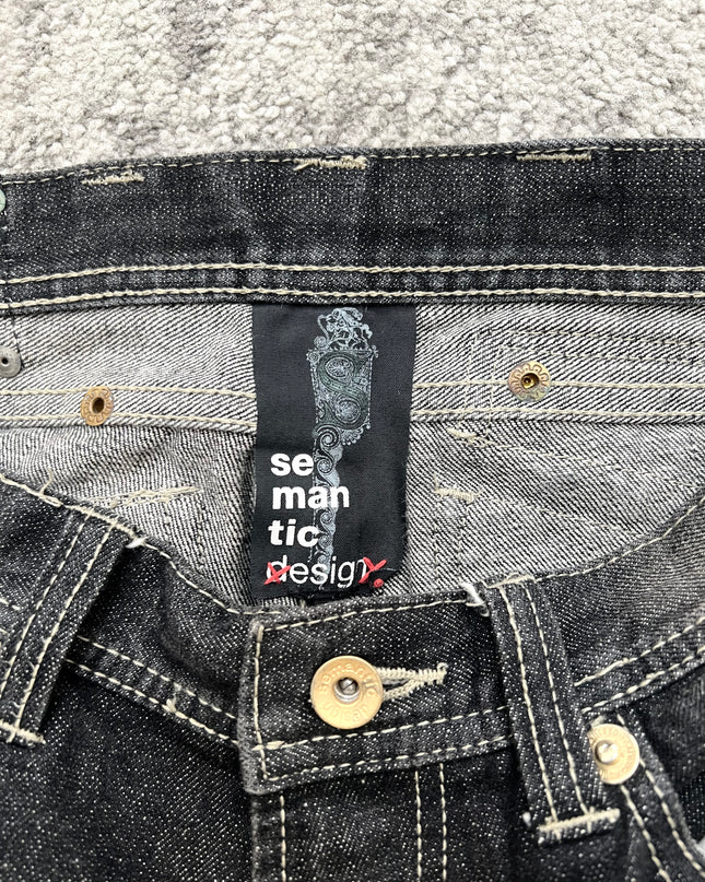 SEMANTIC DESIGN "BLACK RUIN" DENIM