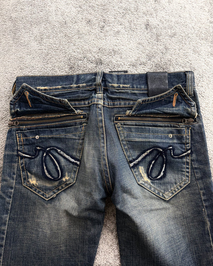 RED PEPPER "UTILITY ZIP" DENIM (M-L)