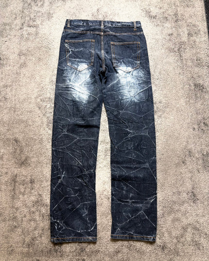 NYLAUS "CRACKED MEMORY" DENIM