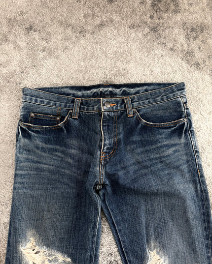 KRM "FRACTURE ZIP" DENIM