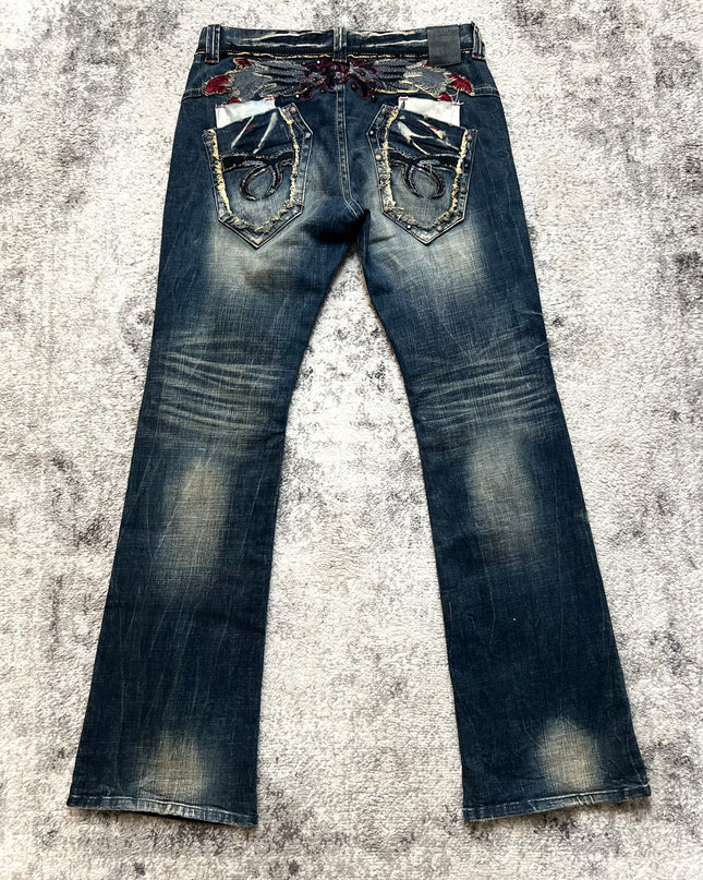 RED PEPPER SKULL &amp; SKITCHES DENIM
