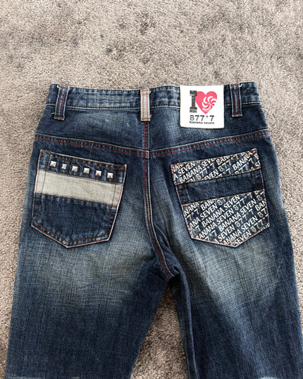 BANANA SEVEN "SCRIPT FADE" DENIM (S)