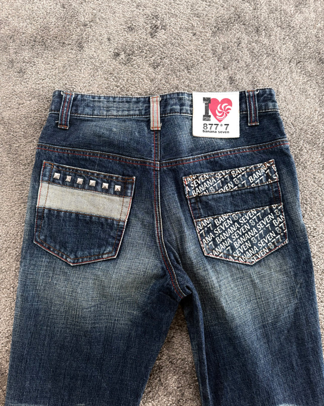 BANANA SEVEN "SCRIPT FADE" DENIM (S)