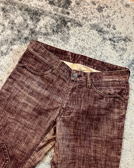 Custom Culture Red Japanese Flared Denim