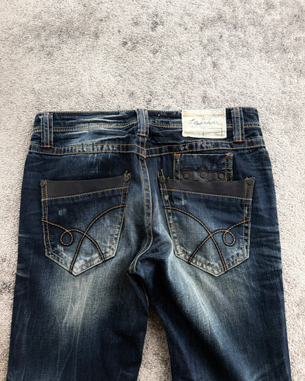 LOLITA "LEATHER TRIM" DENIM (M-L)