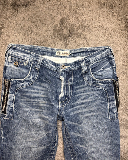 SCREAM "SIDE ZIP WHISPER" DENIM (M)