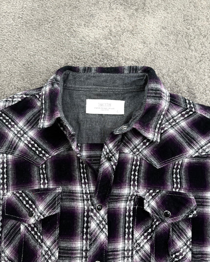 THRUXTON "MIDNIGHT STATIC" FLANNEL (M)