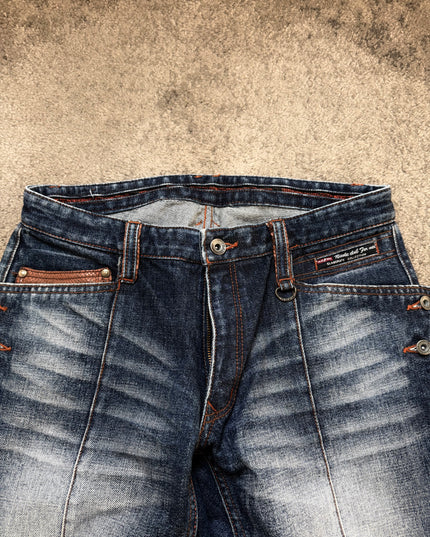 NICOLE CLUB "DISTORTED FADE" DENIM