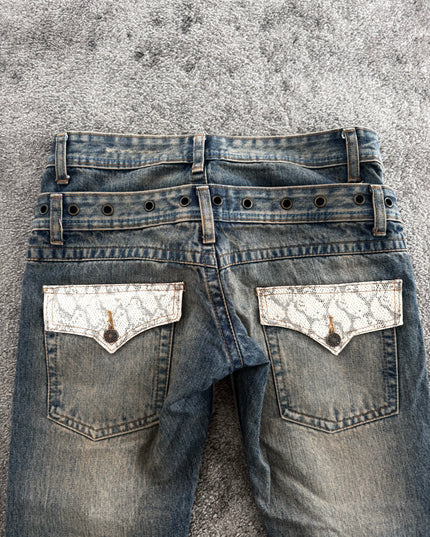K.U.I "GROMMET SCAR" DENIM (M)