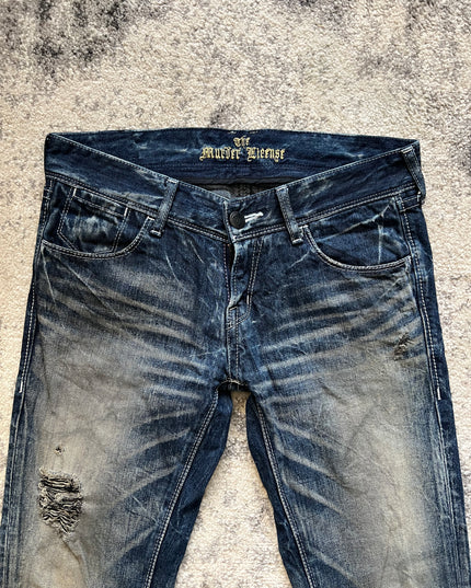 MURDER LICENSE FLEARED DENIM