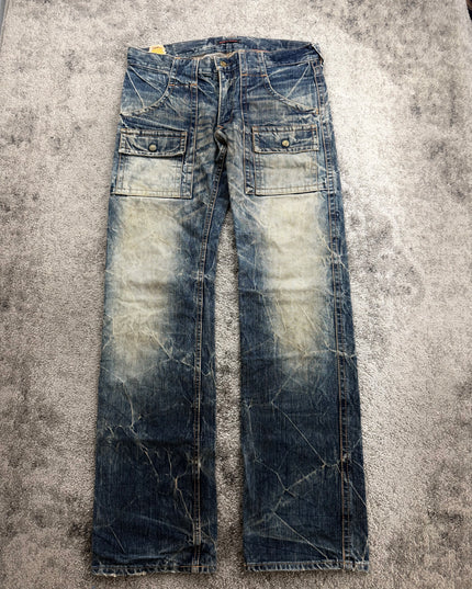 BLUE WAY "UTILITY FADE" DENIM (M)