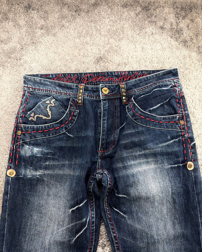 ANTIK "RED STITCH REBELLION" DENIM