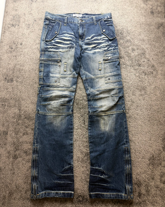 LOWBOX "MULTI-POCKET CARGO" DENIM