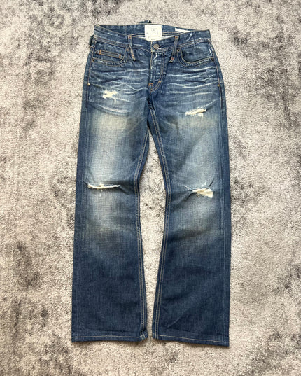 TAVERNI "DISTRESSED HORIZON" DENIM