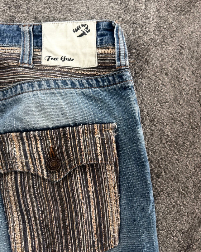 FREE GATE "FADE CONTRAST" DENIM (L)