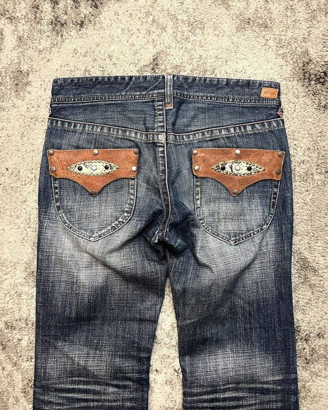 NICOLE CLUB "RUSTED WINGS" DENIM