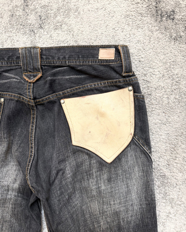 NICOLE CLUB "BROKEN LINE" DENIM