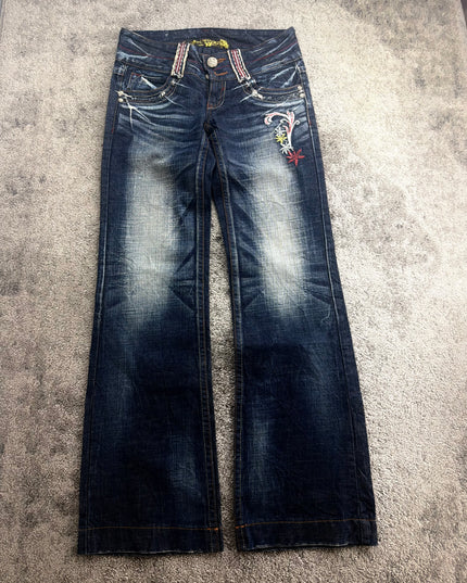 RED PEPPER "MIDNIGHT BLOOM" DENIM (S)