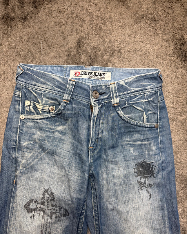 DRIVE JEANS "BAD GIRL FADE" DENIM