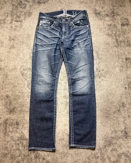 SILVER “CRACKED WHISKERS“ DENIM