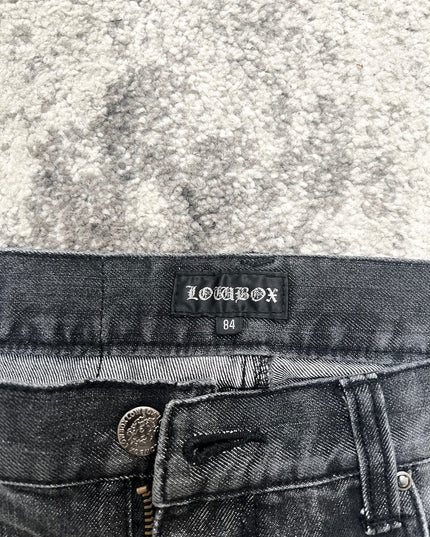 LOWBOX BLACK FLARE DENIM 