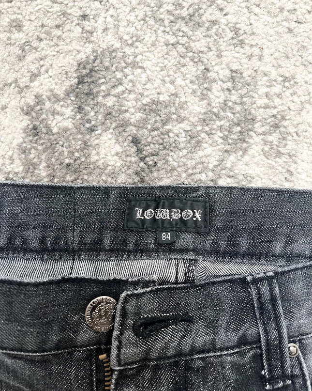 LOWBOX BLACK FLARE DENIM 