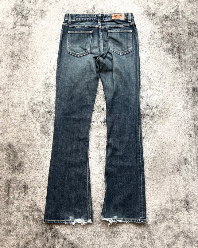 SOMETHING EDWIN "WASHED FLARE" DENIM