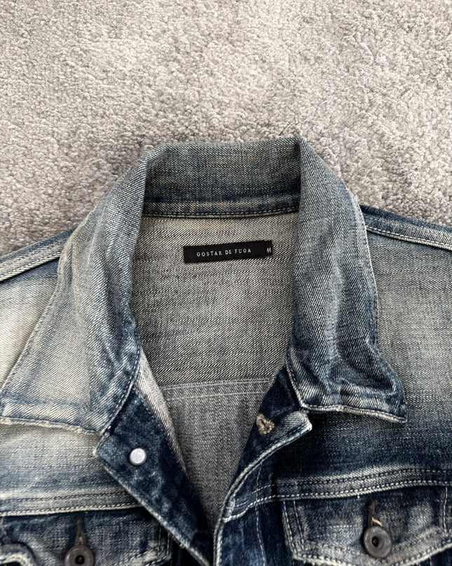 FUGA "ASH FADE RIDER" DENIM JACKET (S)