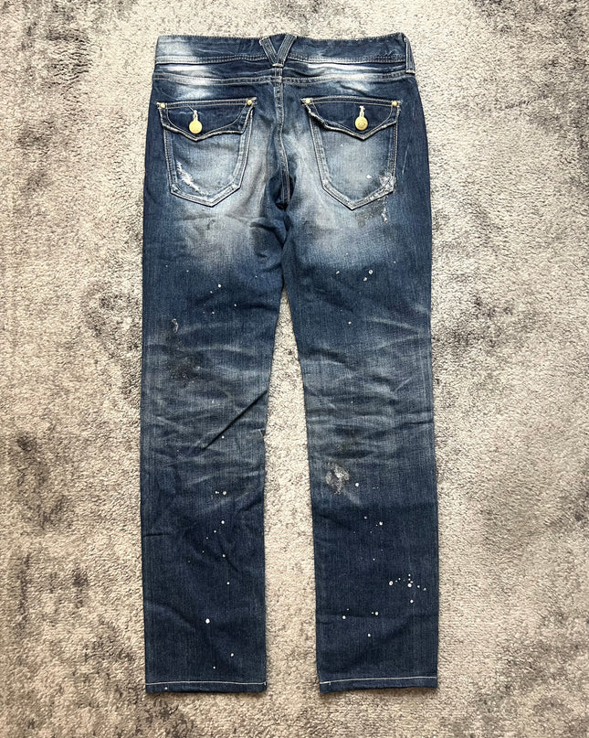 VANQUISH "DESTROYED INDIGO" DENIM
