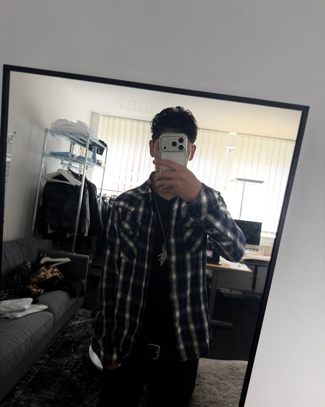 SCHLÜSSEL "BLUE STATIC" FLANNEL (M)