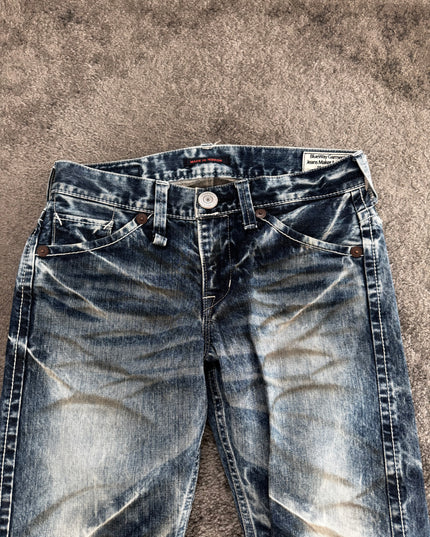 BLUE WAY "MARBLE FADE LINES" DENIM