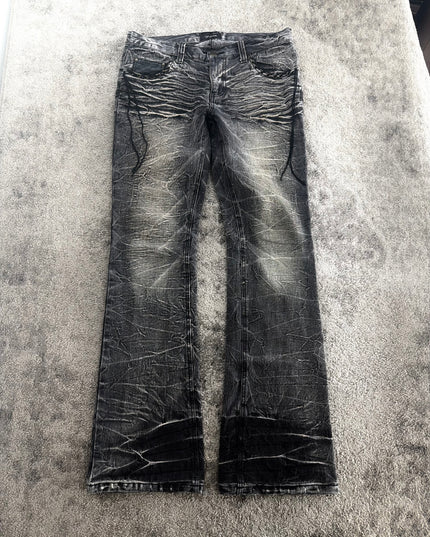 UGAJIN "SHADOW WASH LACE" DENIM (M)